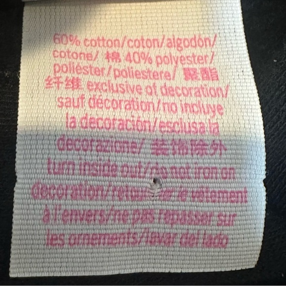 Victoria Secret Pink Originals Limited Edition Black Pullover Hoodie Women’s XS - Picture 10 of 11